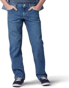 img 4 attached to LEE Relaxed Tapered Tackle Regular Boys' Jeans