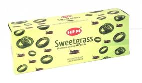 img 1 attached to Hem Sweetgrass Best Seller Incense Bulk - Buy 6 x 20 Stick (120 Sticks) by 4Quarters&More