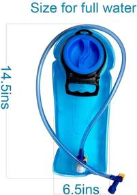 img 3 attached to 🚴 PEVA Hydration Bladder 2L: Leak-Proof Water Reservoir for Outdoor Activities - BPA Free Replacement for Hiking, Biking, Climbing, Cycling & Running with Large Opening