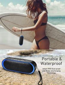 img 1 attached to Premium Bluetooth 5.0 Speakers with 24H Playtime, Waterproof and Wireless, Perfect for Mobile, Tablet, and Travel