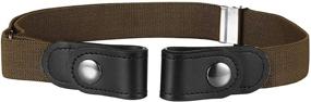 img 4 attached to 🧢 Stylish and Affordable Buckle Elastic Stretch Belts for Boys from Buyless Fashion