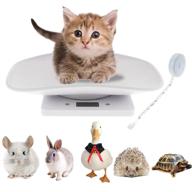 🐾 accurate digital pet scale: small animal weighing scale with tape measure, lcd display - up to 22 lbs (10kg) - multi-function for dogs, cats, hamsters, tortoises, lizards & more! logo