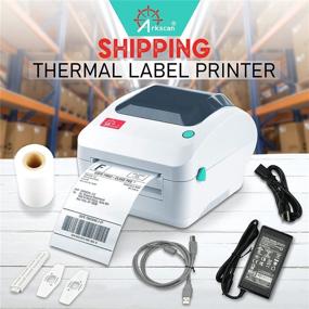 img 3 attached to 🖨️ Efficient Arkscan 2054A Ethernet Network Shipping Label Printer: Supports Windows, Mac, Chromebook | Perfect for Amazon, eBay, PayPal, Etsy, Shopify, ShipStation, Stamps.com, UPS, USPS, FedEx | Convenient Roll & Fanfold 4x6 Direct Thermal Label Printing