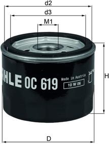 img 4 attached to 🔍 Enhanced MAHLE OC 619 Oil Filter