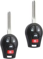 🔑 ключ-брелок с бесключевым входом для nissan sentra 2013-2015 (cwtwb1u751), комплект из 2 штук логотип