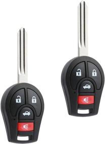 img 2 attached to 🔑 Ключ-брелок с бесключевым входом для Nissan Sentra 2013-2015 (CWTWB1U751), комплект из 2 штук