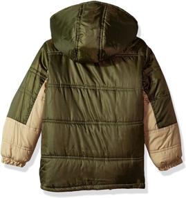 img 1 attached to 🧥 Ideal Winter Outerwear: iXtreme Boys Coloblock Puffer W/Patch