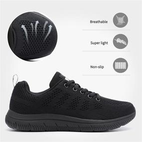 img 3 attached to Stylish Lightweight Breathable 👟 Women's Sneakers for Athletic Activities