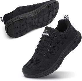 img 4 attached to Stylish Lightweight Breathable 👟 Women's Sneakers for Athletic Activities