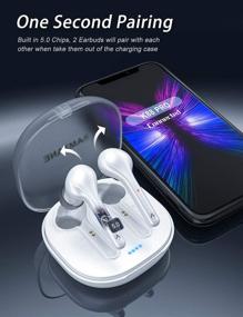 img 1 attached to Беспроводные легкие наушники Bluetooth с двумя стереоканалами