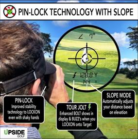 img 2 attached to Upside Golf LOCKON RangeFinder: Accurate 6X Laser, 1000+ Yards, Magnetic Cart Mount - Golf Accessories for Men & Women