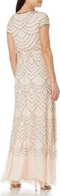 img 1 attached to 👗 Stunning Short Sleeve Blouson Beaded Gown for Women by Adrianna Papell