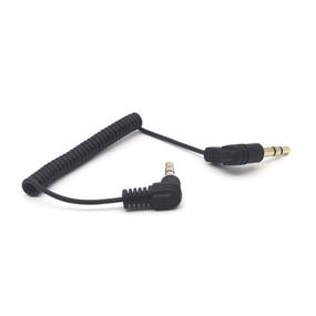 img 3 attached to 🎧 Riipoo Coiled 3.5mm to 2.5mm Audio Cable - 2-Pack, 90° 1/8" Male Jack to 2.5mm Male Jack, 30cm Stereo Aux Cable