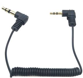 img 4 attached to 🎧 Riipoo Coiled 3.5mm to 2.5mm Audio Cable - 2-Pack, 90° 1/8" Male Jack to 2.5mm Male Jack, 30cm Stereo Aux Cable