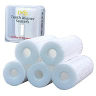 🦷 invisalign aligners ixo aligner seater chewies - 5 pc set (unscented, white) with free travel & storage carry case logo