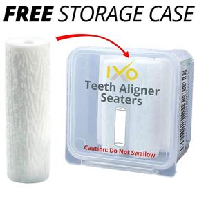 img 2 attached to 🦷 Invisalign Aligners IXO Aligner Seater Chewies - 5 PC Set (Unscented, White) with Free Travel & Storage Carry Case