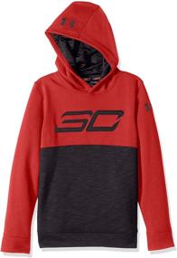 img 1 attached to 👕 Active Boys' Clothing: Under Armour Fleece Hoodie in X Small Size