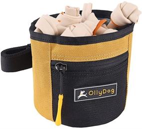 img 2 attached to OllyDog Goodie Treat Bag: Hands-Free Training Waist Belt Clip, Lightweight Pouch with Magnetic Opening - Ideal for Everyday Use, Featuring Versatile Wear Options