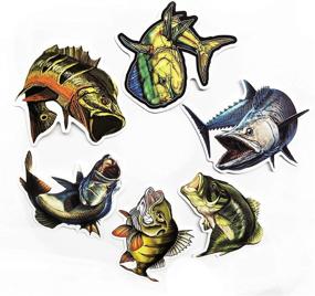 img 3 attached to Go Fishing Stickers: 60Pcs Variety Vinyl Car Sticker Water Bottle Skateboard Motorcycle Phone Bicycle Luggage Guitar Bike Sticker Decal