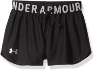 👧 performance encouragers: under armour girls' play up solid workout gym shorts logo