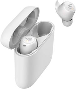 img 4 attached to 🎧 Edifier TWS6 True Wireless Earbuds – Ultra-Slim Sports Earphones with Bluetooth 5.0 aptX, 32-Hour Battery, Wireless Charging, IP55 Waterproof, Dustproof, White