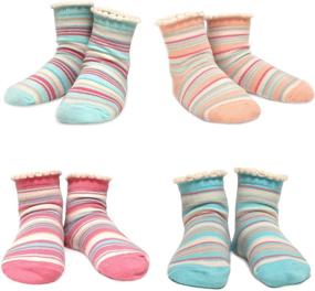 img 4 attached to 🧦 Kindersocks' Girl's Mix Match Socks: Comfortable and Fun Footwear for Girls