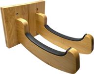 π bamboo surfboard wall mount: stylish wooden rack to showcase your favorite board indoors logo