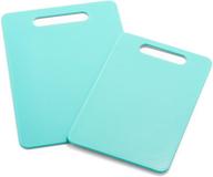 🥦 greenlife turquoise 2-piece cutting board set - medium & large logo