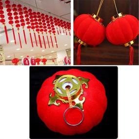 img 2 attached to Yahpetes Red Lantern 16 Piece Lucky Hanging Lanterns Decoration 1.97-inch x 2.17-inch - New Year Wedding Party Hang Mini Lantern Home Decoration for Chinese Spring Festival and Celebration