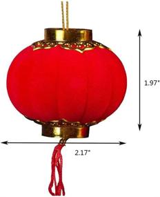 img 3 attached to Yahpetes Red Lantern 16 Piece Lucky Hanging Lanterns Decoration 1.97-inch x 2.17-inch - New Year Wedding Party Hang Mini Lantern Home Decoration for Chinese Spring Festival and Celebration