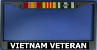 vietnam veteran black license plate logo