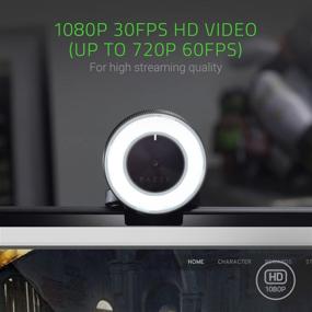 img 1 attached to 📸 Razer Kiyo Streaming Webcam: High Definition 1080p at 30 FPS and 720p at 60 FPS - Adjustable Ring Light and Autofocus - Built-in Mic for Streaming