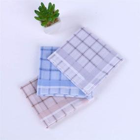 img 1 attached to 🌸 Timeless Elegance: Huture Vintage Handkerchiefs with Fashionable Checkered Design