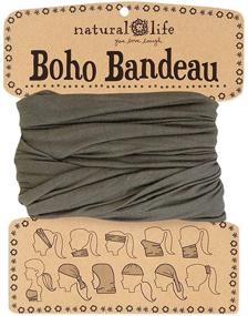 img 1 attached to 🌸 Enhance Your Style with Natural Life Women's Half Boho Bandeau - Discover the Perfect Headband for a Bohemian Chic Look!