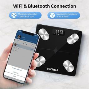 img 2 attached to 📊 Весы для тела и жира LOFTILLA Smart, с поддержкой WiFi и Bluetooth и 14 показателями композиции тела, вес до 400 фунтов