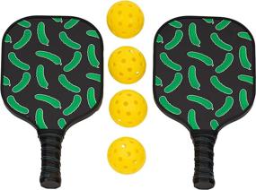 img 1 attached to Composite Pickleball Paddle Set Pickles