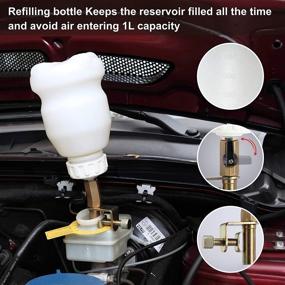 img 1 attached to FOUR UNCLES 2L Vacuum Brake Bleeder Kit - Air 🔧 Brake Bleeder with 2L Brake Fluid Extractor and 1L Refilling Bottle