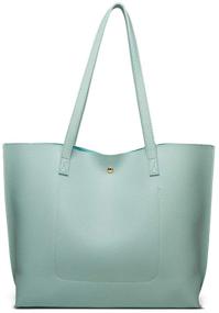 img 3 attached to 👜 Stylish Dreubea Leather Shoulder Handbag: Spacious Capacity for Women's Essentials