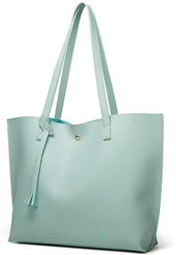 img 2 attached to 👜 Stylish Dreubea Leather Shoulder Handbag: Spacious Capacity for Women's Essentials