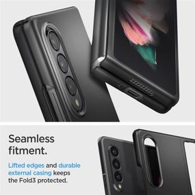 img 1 attached to Чехол Spigen Air Skin для Samsung Galaxy Z Fold 3 5G (2021) - Черный.