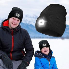 img 1 attached to 🧢 Stay Cozy and Illuminated with the Etsfmoa Unisex LED Beanie Hat - Perfect Gifts for Kids Boys and Girls