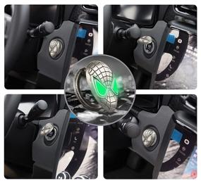 img 2 attached to DUNGGLE Car Start Stop Button Cover Ignition Protective Cover Push Start Button Cover Anti-Scratch Car Engine Decoration Ring Car Interior Accessory