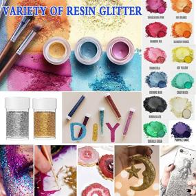 img 1 attached to 💎 Enhance Your DIY Decorations with 95Pcs Resin Decoration Accessories Fillers Kit - Includes Dried Flowers, Mica Powder, Gold Foil Flakes, Craft Glitter, Nail Gems, and More!