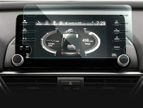 img 4 attached to 📱 Защитное стекло для экрана навигации Accord Interior Accessories – Honda Accord 2018-2021, с блокировкой синего света, твердость 9H, предотвращение старения экрана (8 дюймов, 8 отверстий)