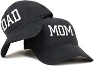 🧢 stylish cotton couple caps set by capital mom and dad - trendy apparel shop logo