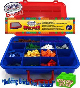 img 3 attached to 🧱 Streamline Your Building Toy Collection with Toy Stop Brik Kase Organizer Container