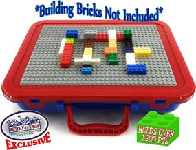 img 2 attached to 🧱 Streamline Your Building Toy Collection with Toy Stop Brik Kase Organizer Container