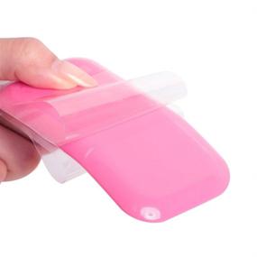 img 2 attached to 💖 2PCS Pink Silicone Pads for Eyelash Extensions/Loose Lashes/False Eyelash Holder