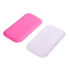 img 4 attached to 💖 2PCS Pink Silicone Pads for Eyelash Extensions/Loose Lashes/False Eyelash Holder