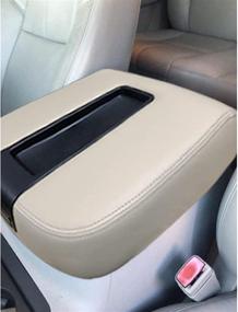 img 1 attached to 🔍 NHILES Center Console Lid Arm Rest Cover Replacement - 2007-2014 Chevy Chevrolet Silverado, Tahoe, Suburban, Avalanche, GMC Sierra, Yukon, Yukon XL - Beige